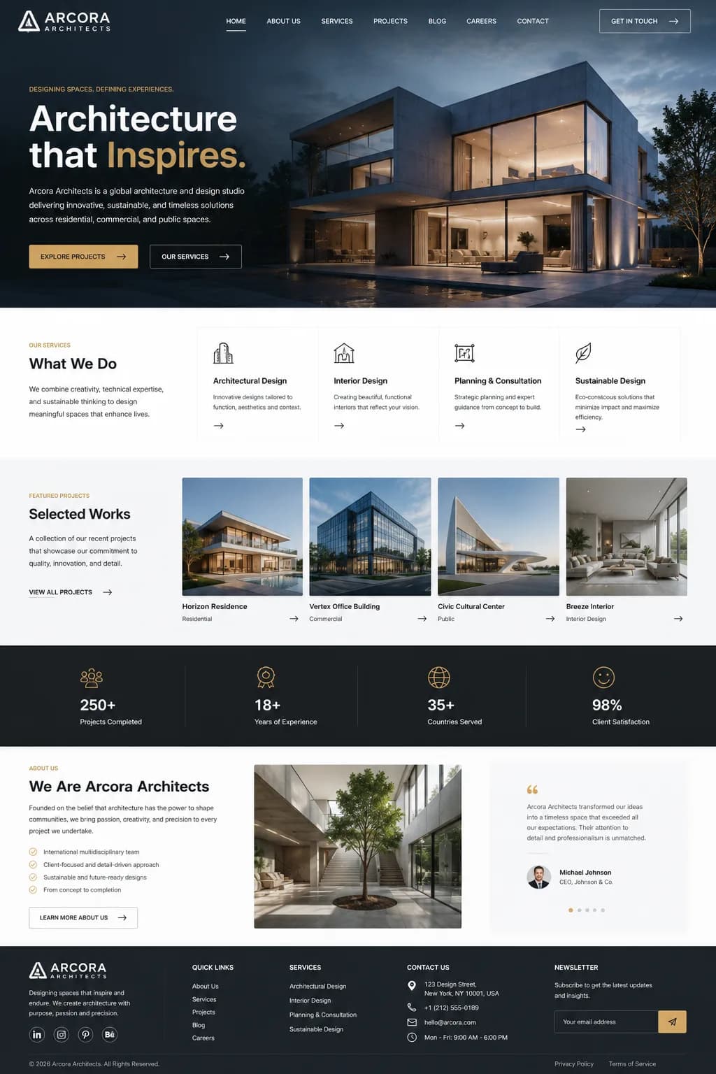 Architecture Studio — Portfolio Website