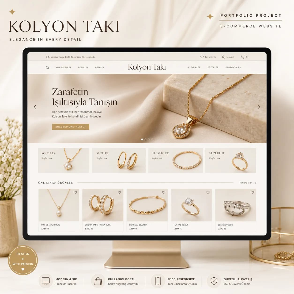 Kolyon Jewelry — Jewelry E-Commerce