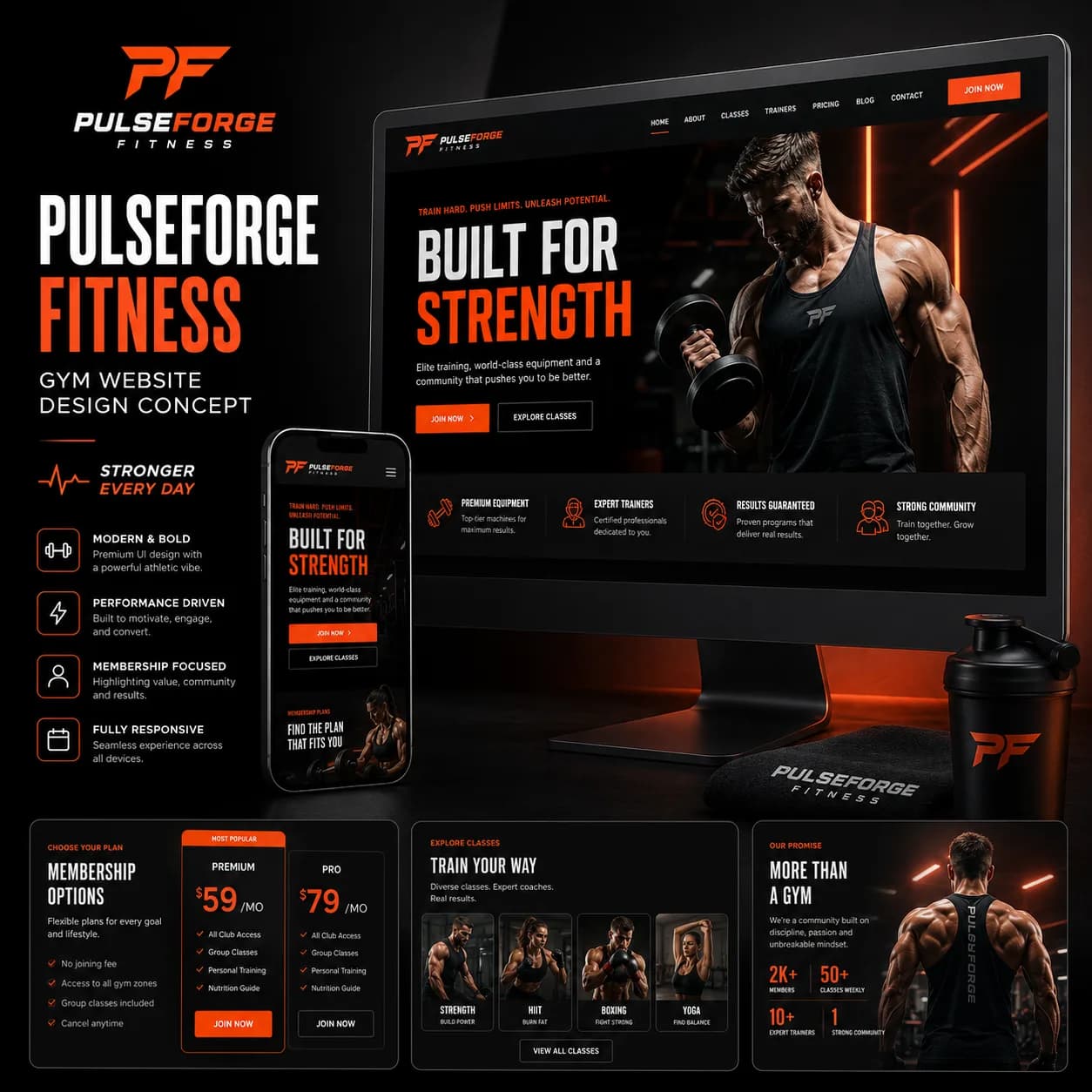 PulseForge — Fitness & Training App