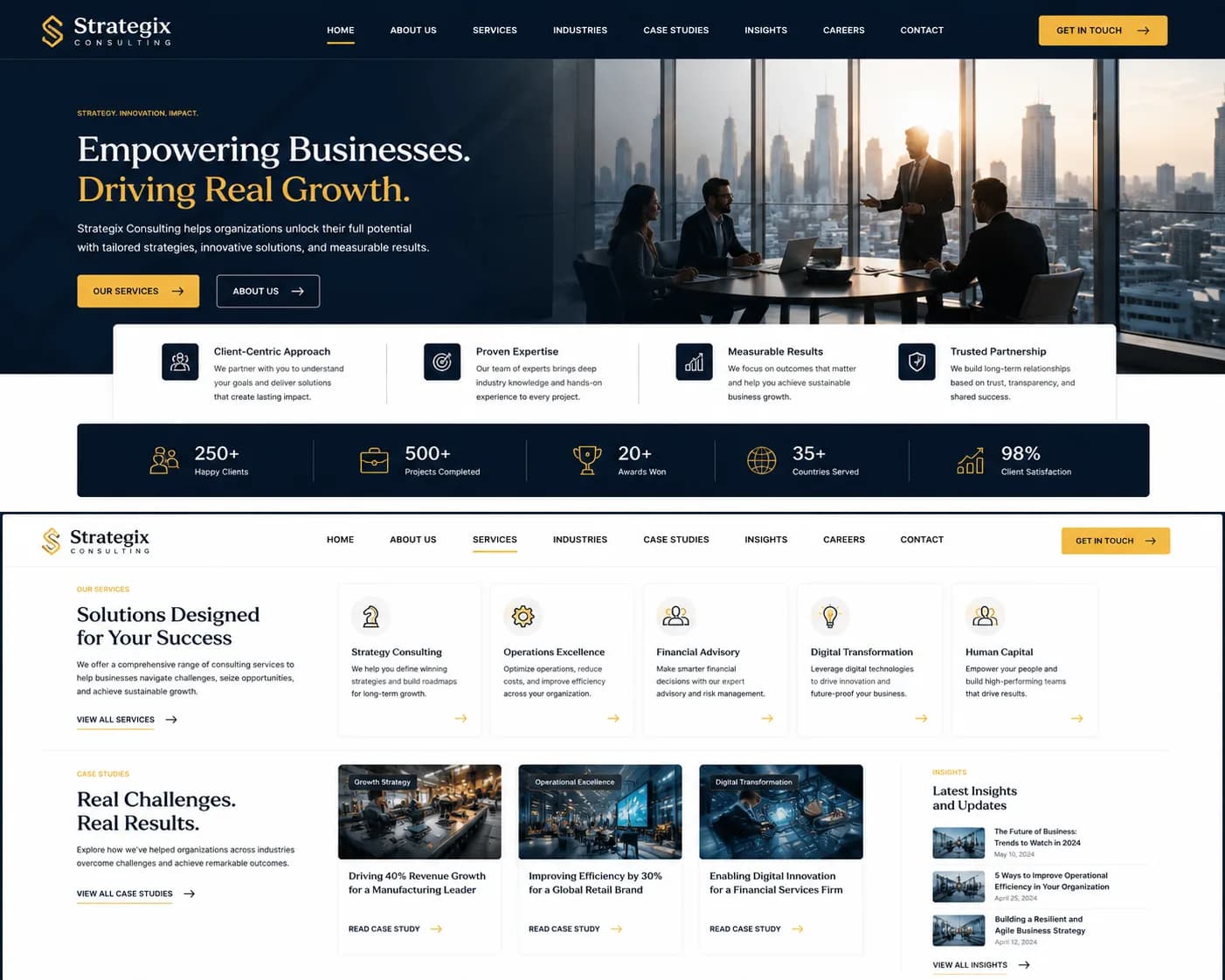 Strategix — Strategy & Consulting Website