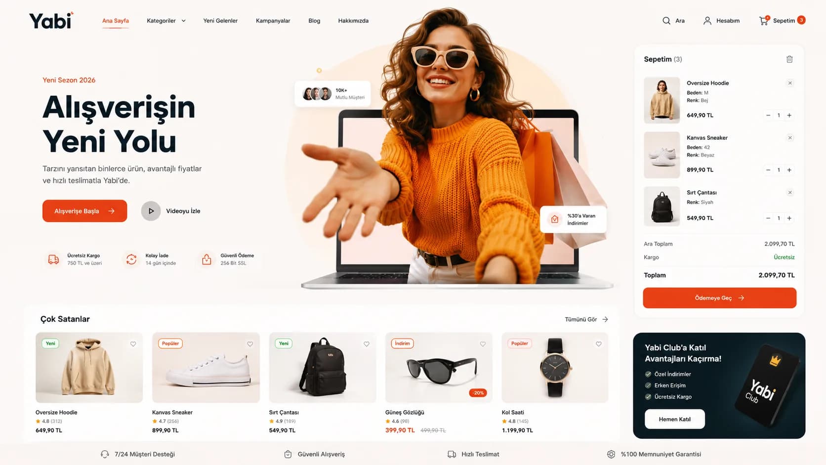 Yabi E-Commerce — Storefront & Sales Experience