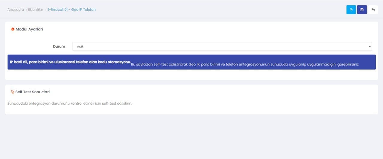 OpenCart e-ihracat modulleri
