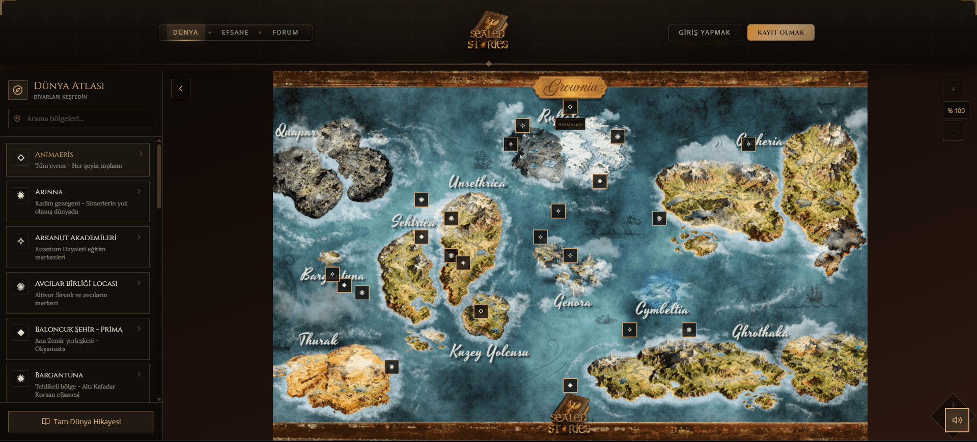 Sealed Stories Evren Platformu — görsel 1