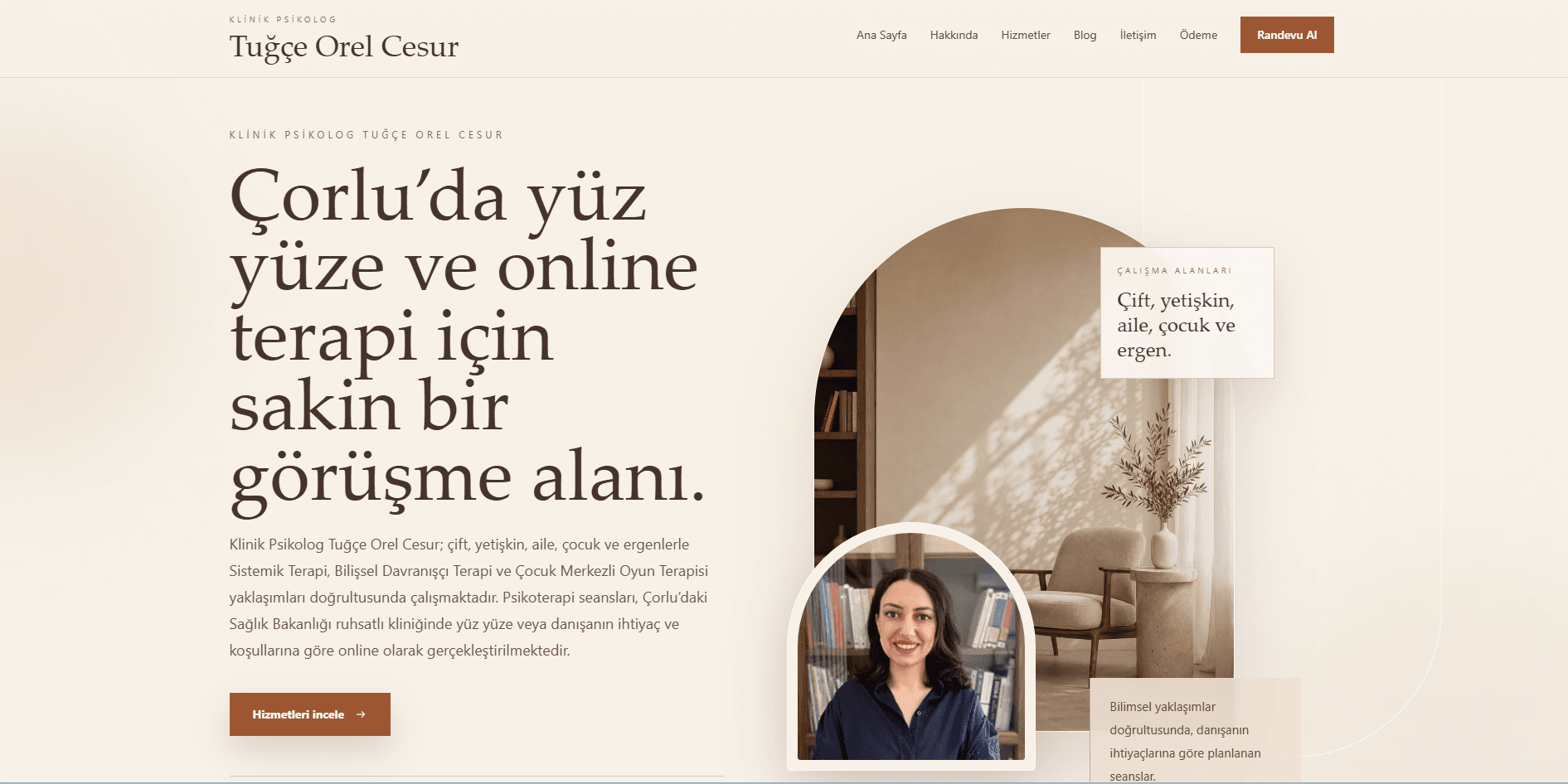 Klinik Psikolog Tuğçe Orel Cesur — görsel 1
