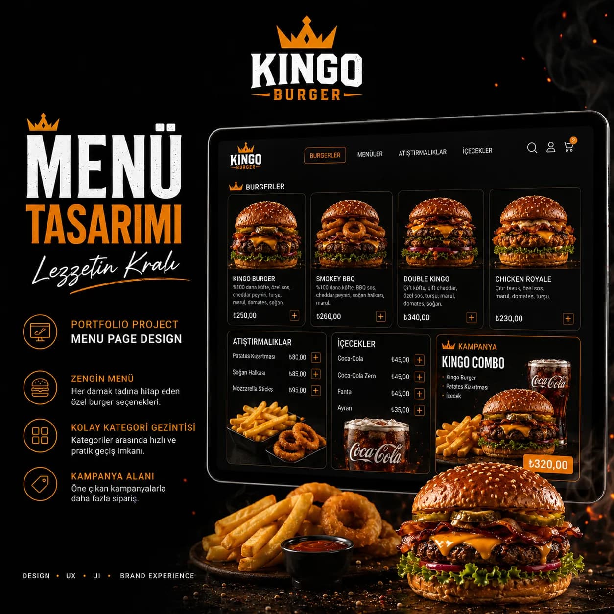 Kingo Burger — Restaurant & Online Ordering Site 3