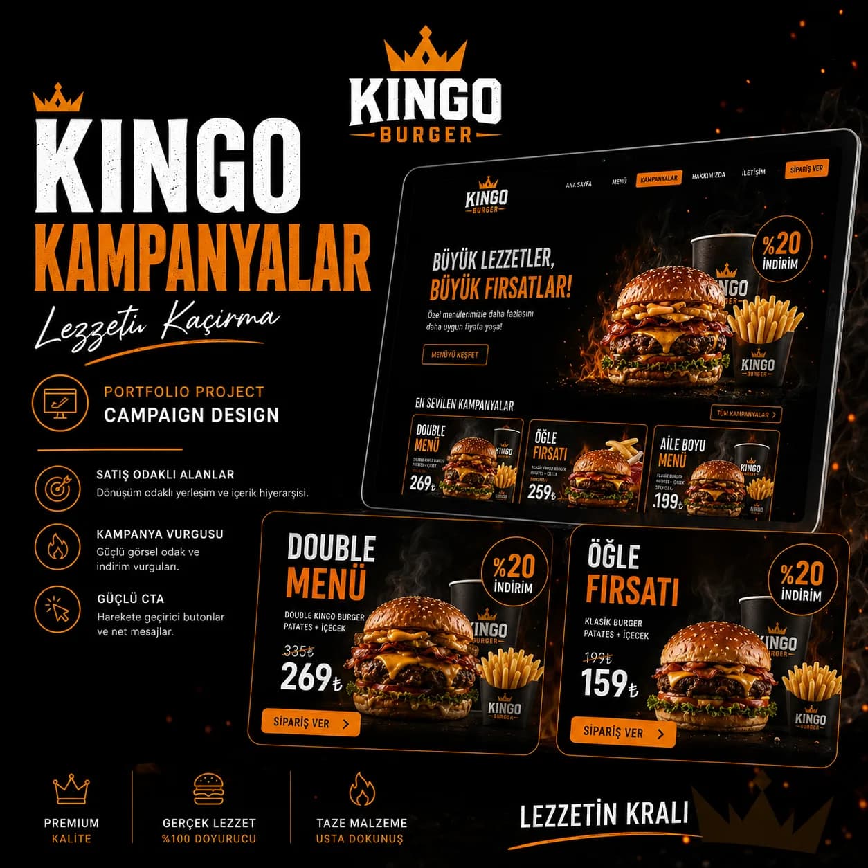 Kingo Burger — Restaurant & Online Ordering Site 5