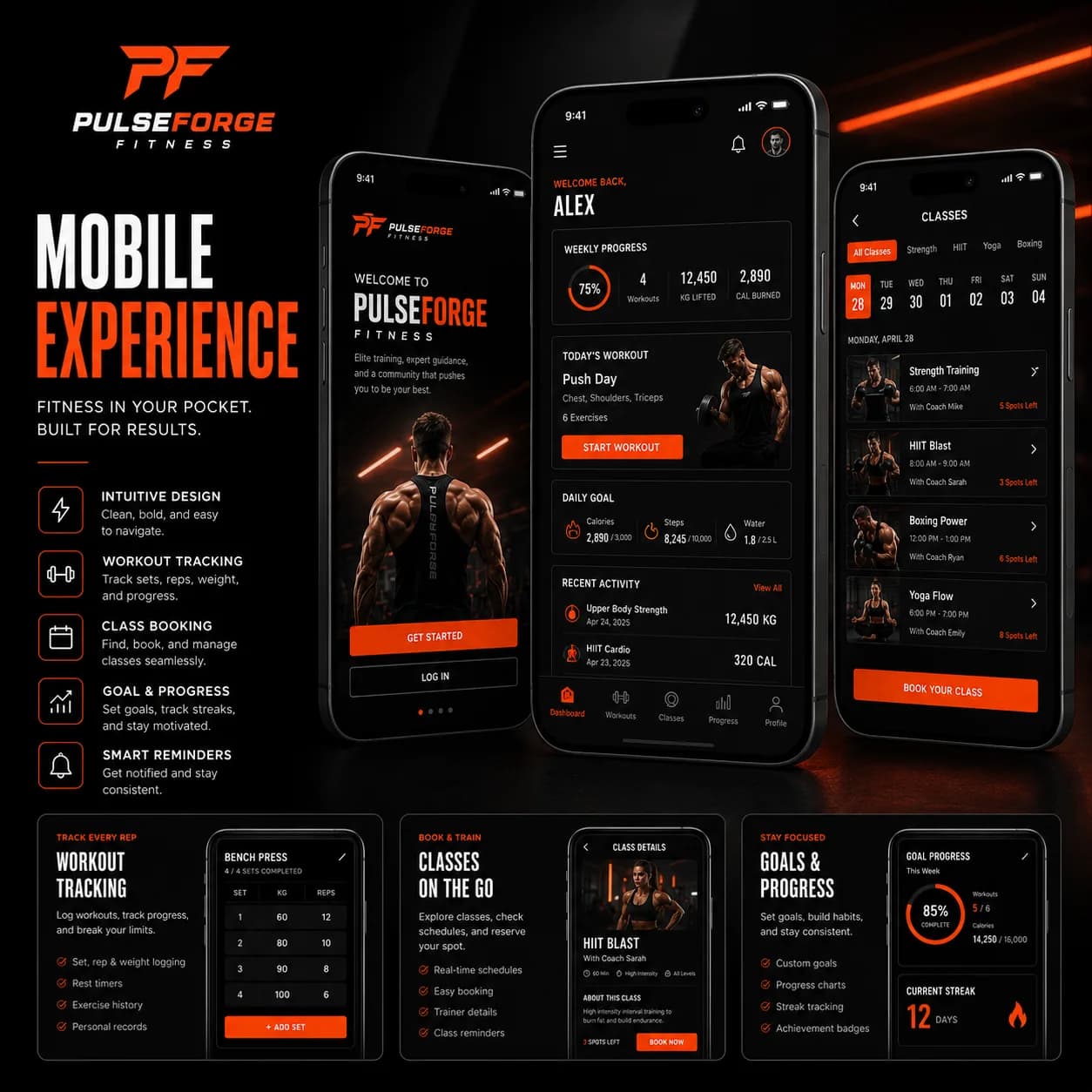 PulseForge — Fitness & Training App 4