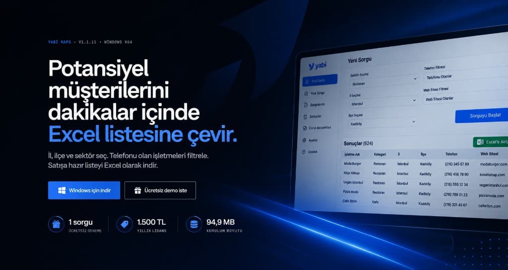 Yabi Maps 1 yillik lisans